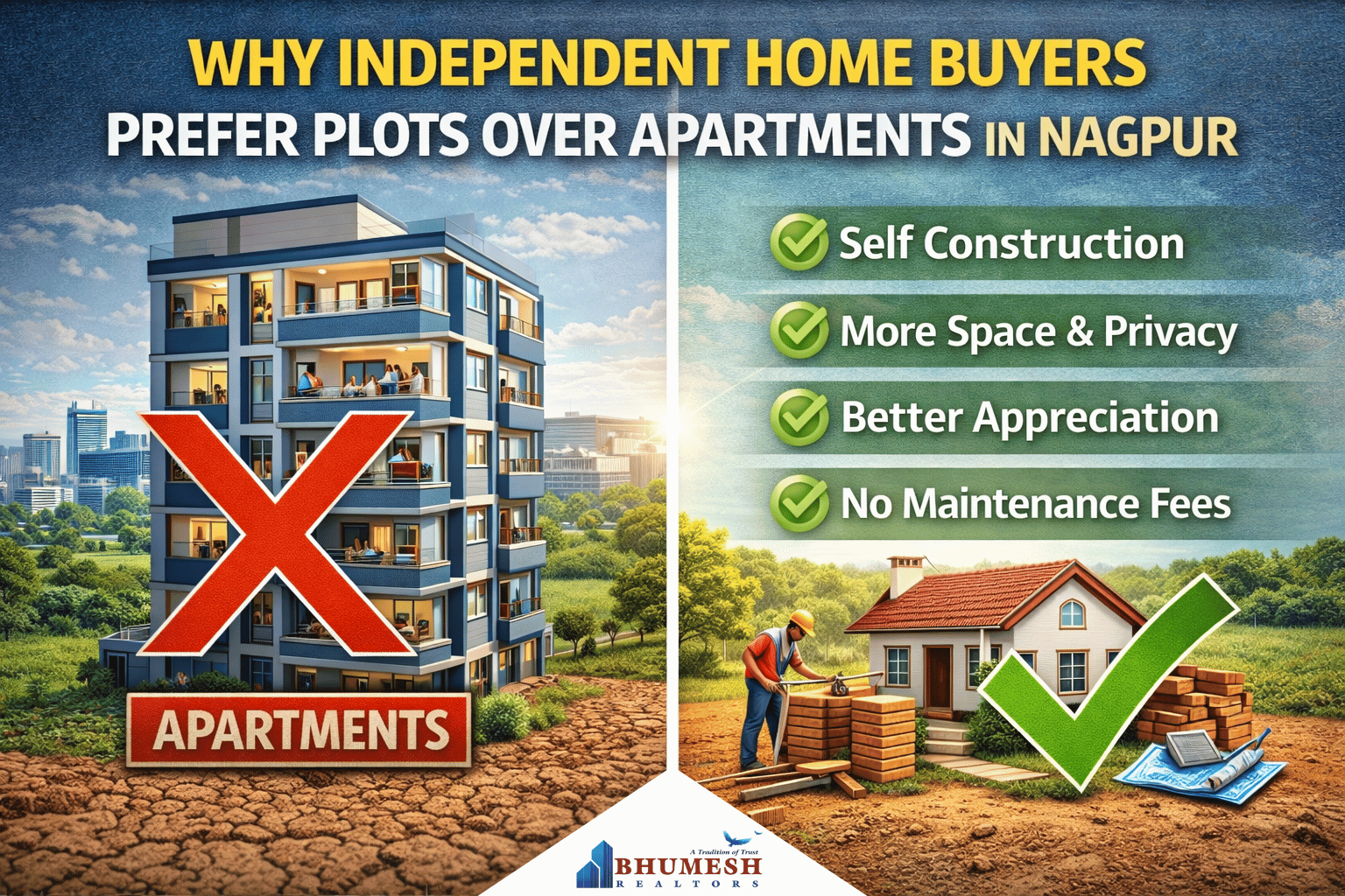 independent house plots in Nagpur