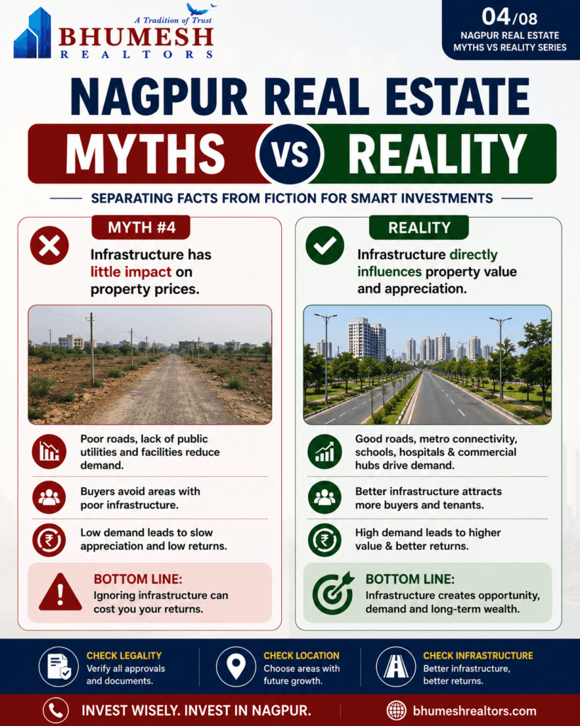 Nagpur Real Estate Myths vs Reality – Common misconceptions about property investment in Nagpur explained.