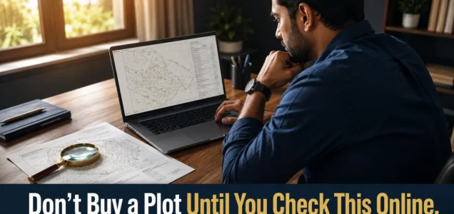 how to verify land records online in Maharashtra