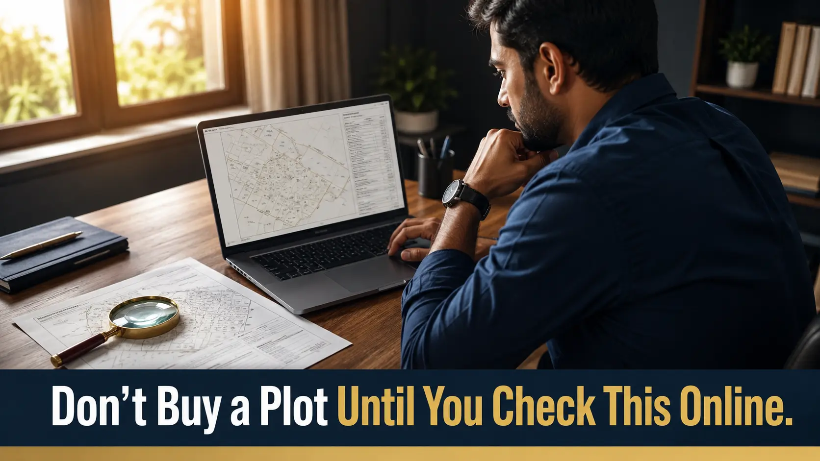 how to verify land records online in Maharashtra