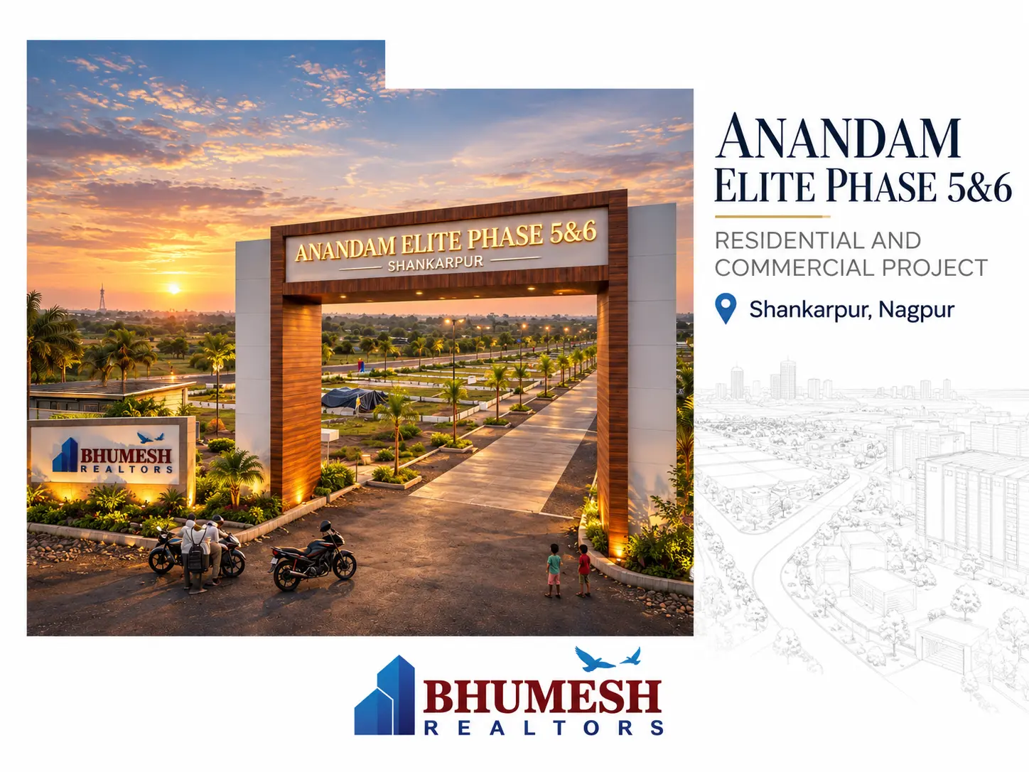 Anandam Elite Phase 56 Real Estate Billboard